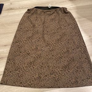 A New Day Leopard Print Midi skirt Large